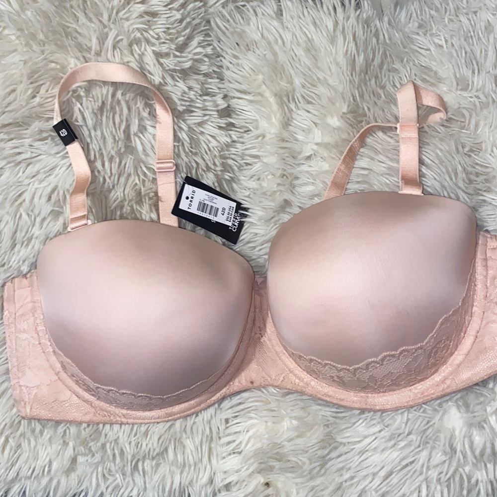 42D torrid nwt push up strapless bra